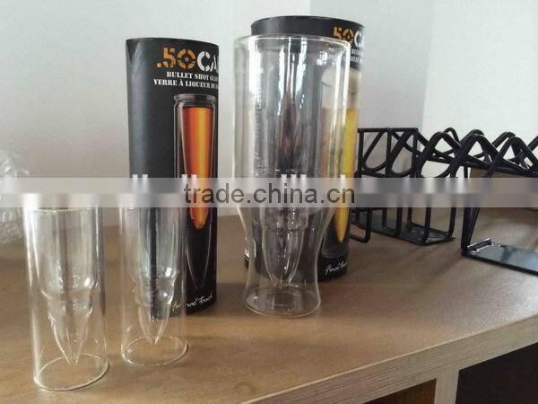 Excellent quality unique heat resistance double wall beer glass