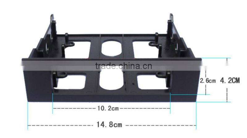 3.5-inch to 5.25-inch Mounting Frame Bracket for Floppy/Zip/Jaz/Card-Reader/Tape-Backup