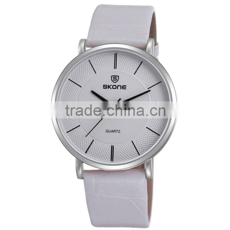 SKONE 9307 perfect quartz japan movement gold mens watch