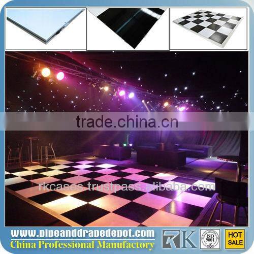 beautiful diy dance floor on grass for stage