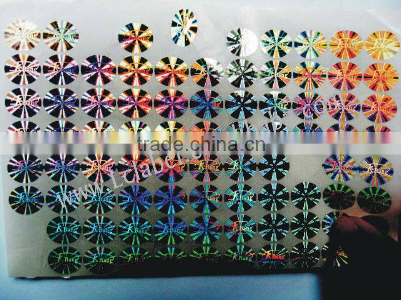 fancy and self-adhesive label laser sticker