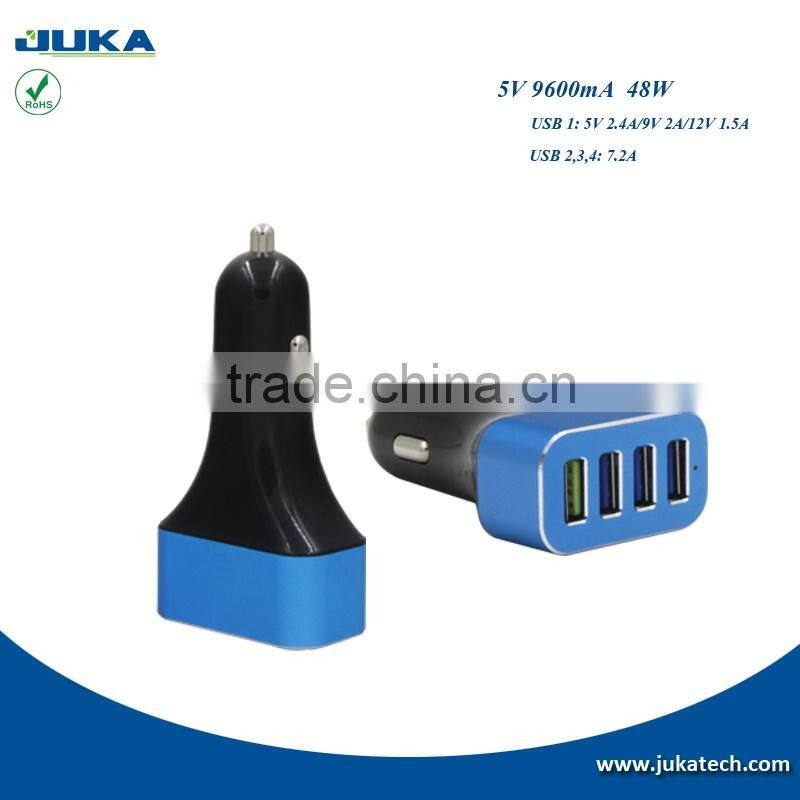 Mobile phone use Car Cigarette USB Powered Adapter (DC 5V 9.6A ) ce ul rohs