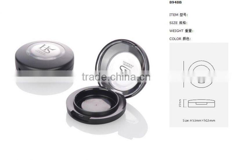 Wholesale Round Cosmetic Blush Compact Powder Case With Window