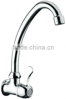 Factory Supplier, Single cold long neck kitchen sink faucet mixer tap, single lever basin mixer, single cold water tap