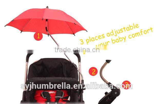 Flexible Baby Stroller Umbrellas for Sun and Rain