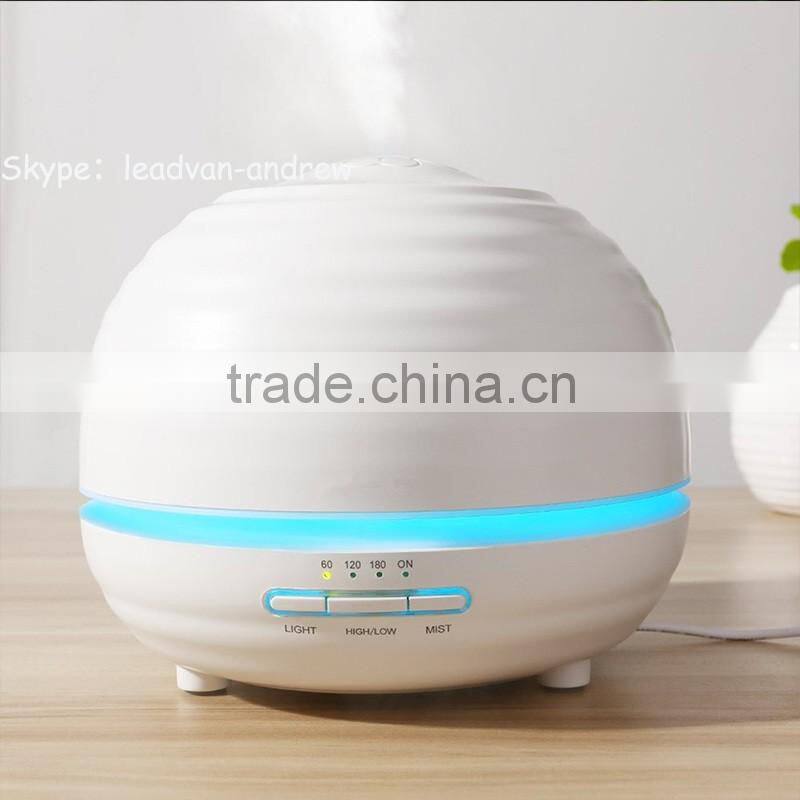 360ml Cool Mist Humidifier Ultrasonic Aroma Essential Oil Diffuser for Office Home Bedroom Living Room Study Yoga Spa