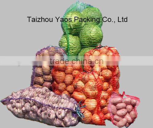 PE raschel mesh bags potato bag cabbage bag onion bag garlic bag