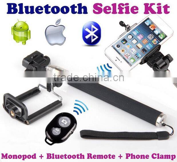 Cheap handheld bluetooth camera wireless monopod with remote shutter