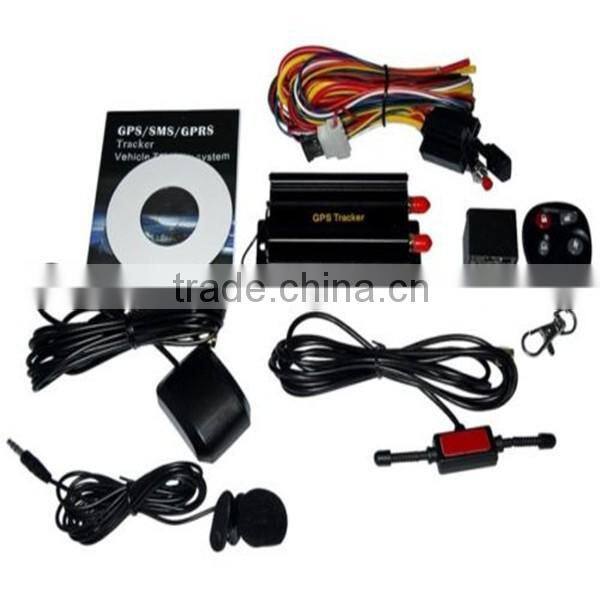 DC Voltage 12V remote cut oil or circuit smart antenna vehicle gps tracker with sos panic button