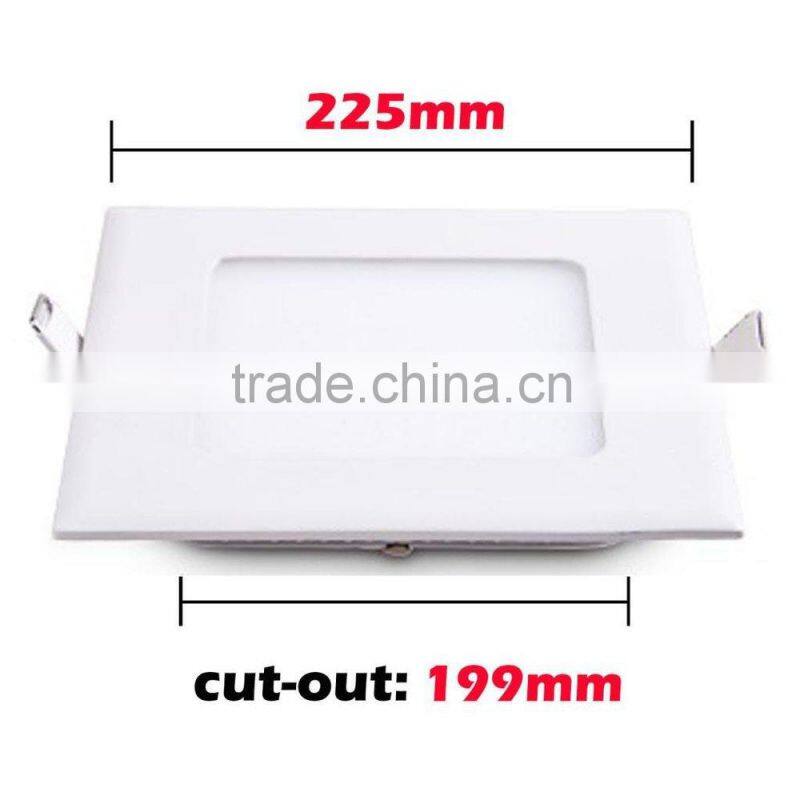 High Power 18 Watt LED Panel Light Square Recessed Lighting Fixture Kit