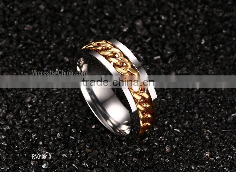 Stainless steel chain Men's Rings Personalized Rings wholesale