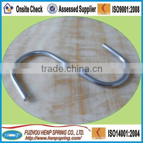 Shape S flexible stainless steel wire form spring