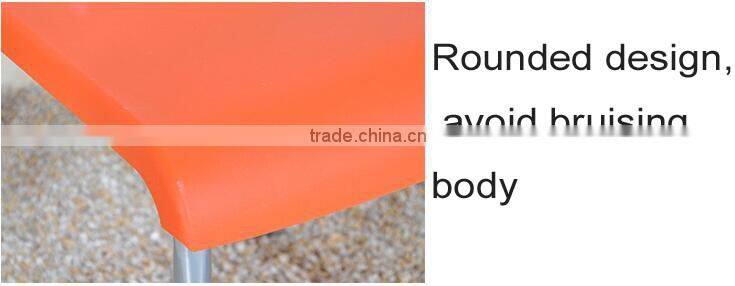 2016 popular simple design modern metal chair for dining