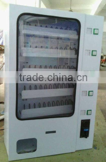 Wall hung automatic condom vending machine with 5 spring vending channels