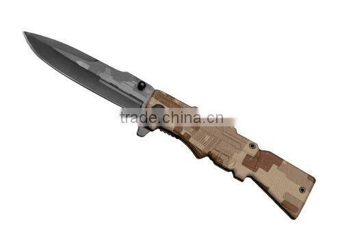 Coffee Color Survival Pocket Knife