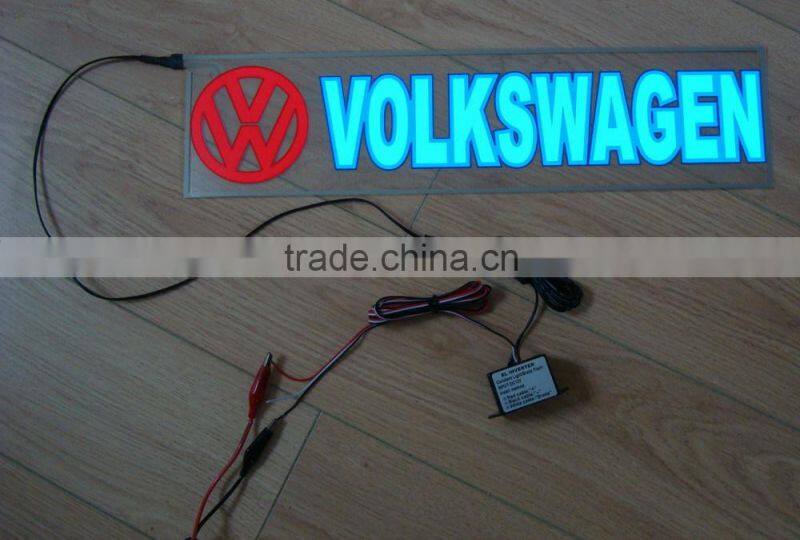 400mmX100mm EL flash car sticker,EL flashing sticker,equalizer el car sticker