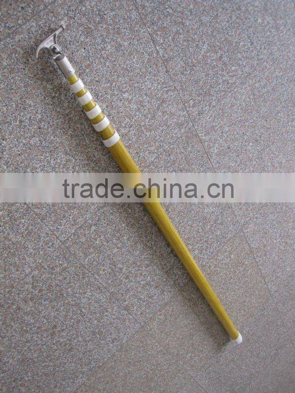 high voltage fiberglass telescopic hot stick with length 3-12meter