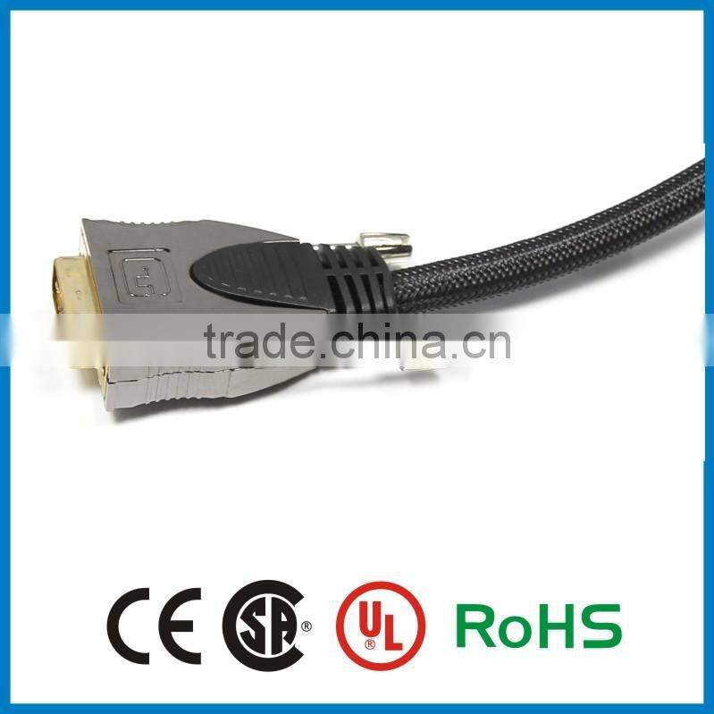 Custom hdmi to div dvi to dvi 24k gold plated