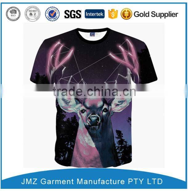print men o neck t-shirt, oem men tee