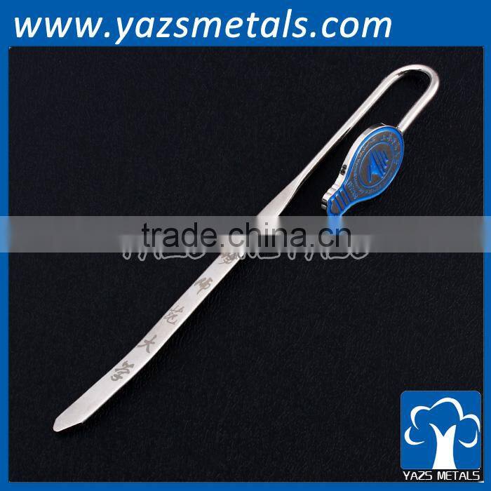 custom metal promotional bookmark in china factory