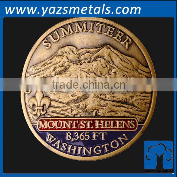 customize metal retro club coin for awards