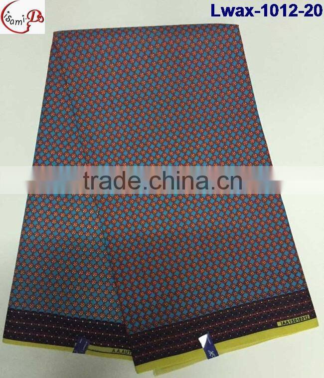 Lwax-1012-19 multicolor design African Jacquard style cheap wholesale african wax fabric
