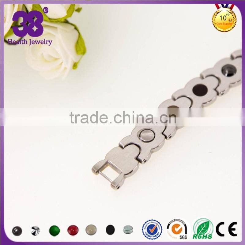 hot sellingTitanium chain bracelet Unisex style silver gold bracelet