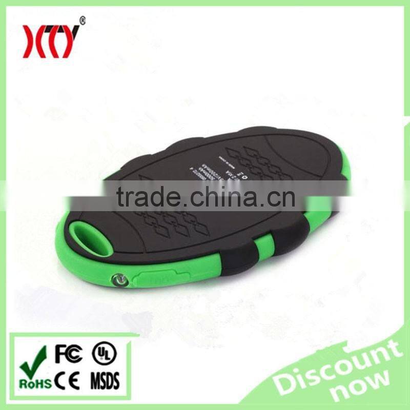5000mAh waterproof travel solar power bank dual USB output CE RoHs certifications