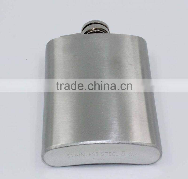 5oz mini flask leak-proof eco-friendly FDA LFGB stainless steel hip flask lead Pb free