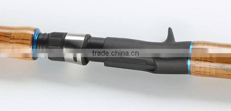 210cm 2pieces Carbon Fiber Cork Grip Spinning Fishing Rod Fishing Tool