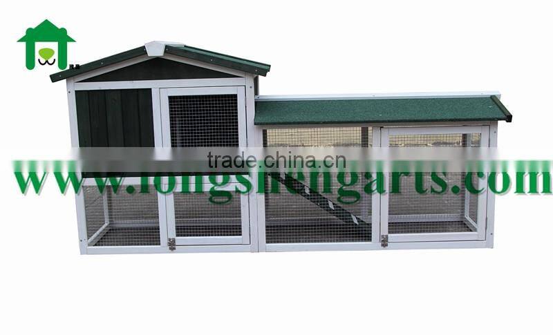 Wooden Rabbit Hutch Backyard Poultry Cage