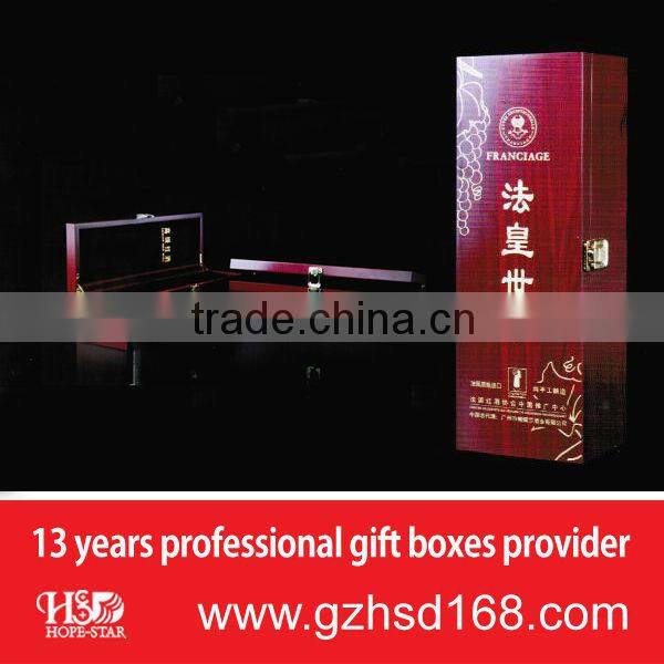 Wholesale luxury matte wine box wine bottle packaging box custom logo printed paper cardboard packaging box for wine bottle