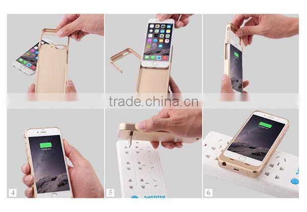 Backup charger for iphone 6/6s, external smart battery charger