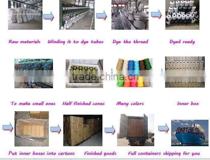 40S/2 dyed spun polyester Sewing Thread 3000Y