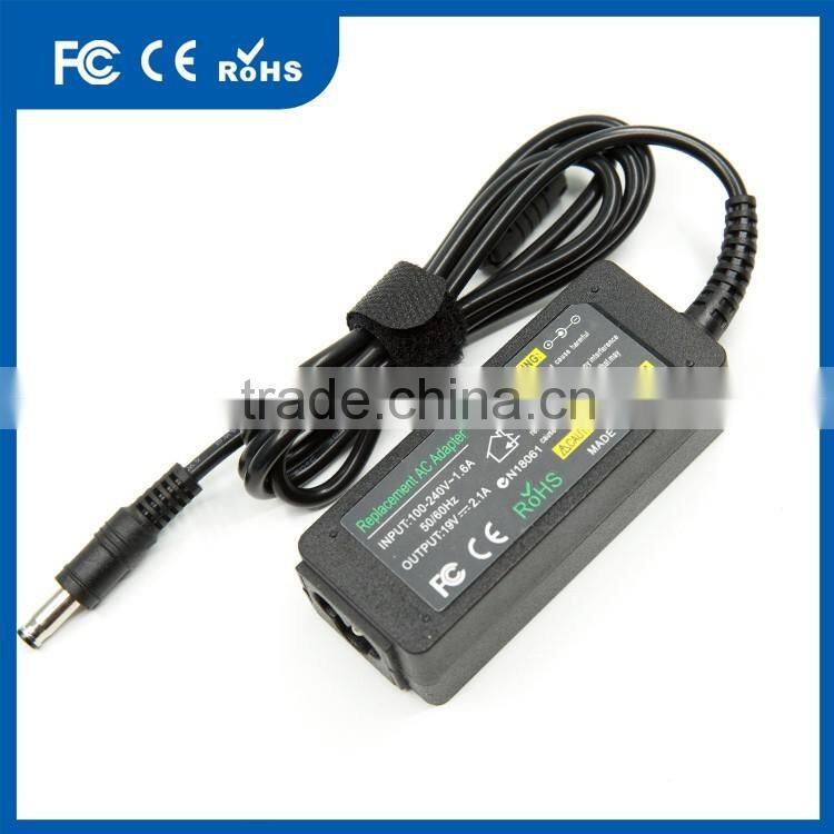 Whoelsale 19V 2.1A 40W Laptop AC Adapter With 5.5x3.0MM DC Tip