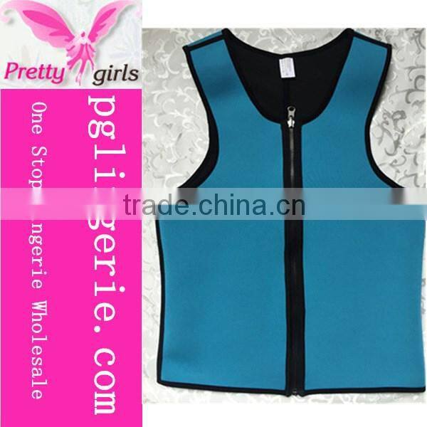 Wholesale Neoprene Waist Trainer Corset For Men Blue Hot Sport Waist Trainer Vest Neoprene Waist Training Corsets