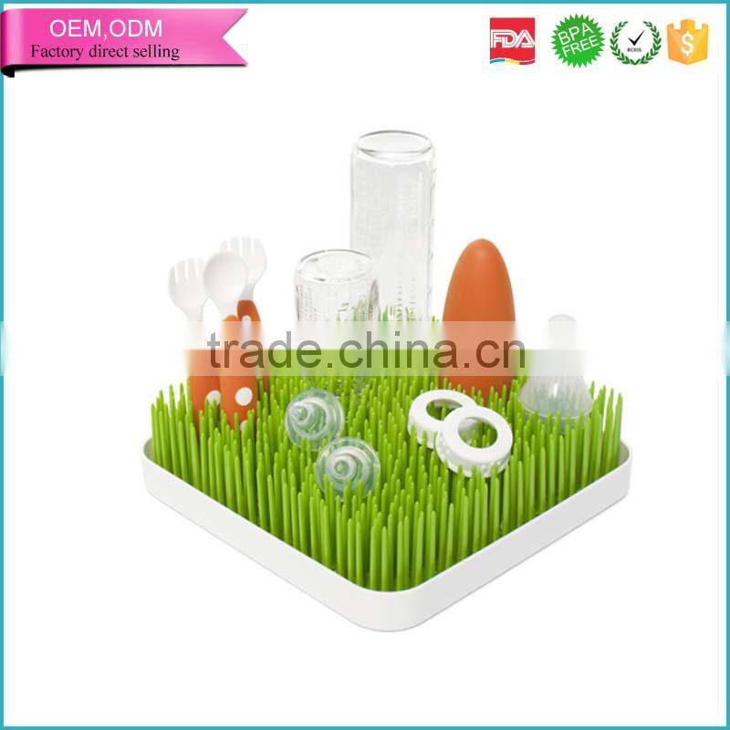 Colorful native rubber baby feeding bottle dry hander