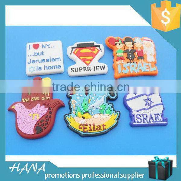 High quality most popular rubber 3d triangle fridge magnets