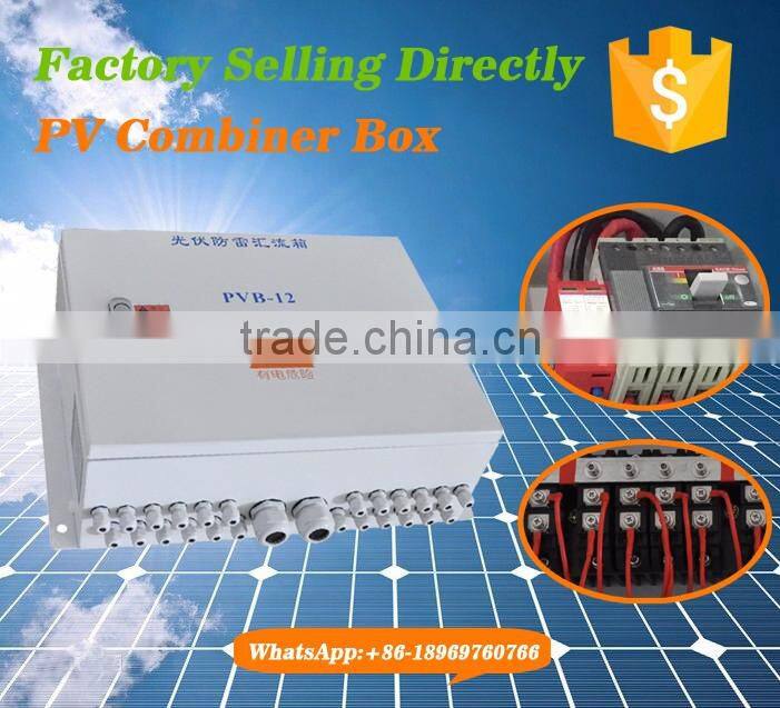 Outdoor Wall-Mounted PV Combiner Box with 12 Channels Input