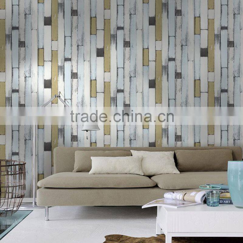 cheap modern decorative wallpaper of brown color for living room