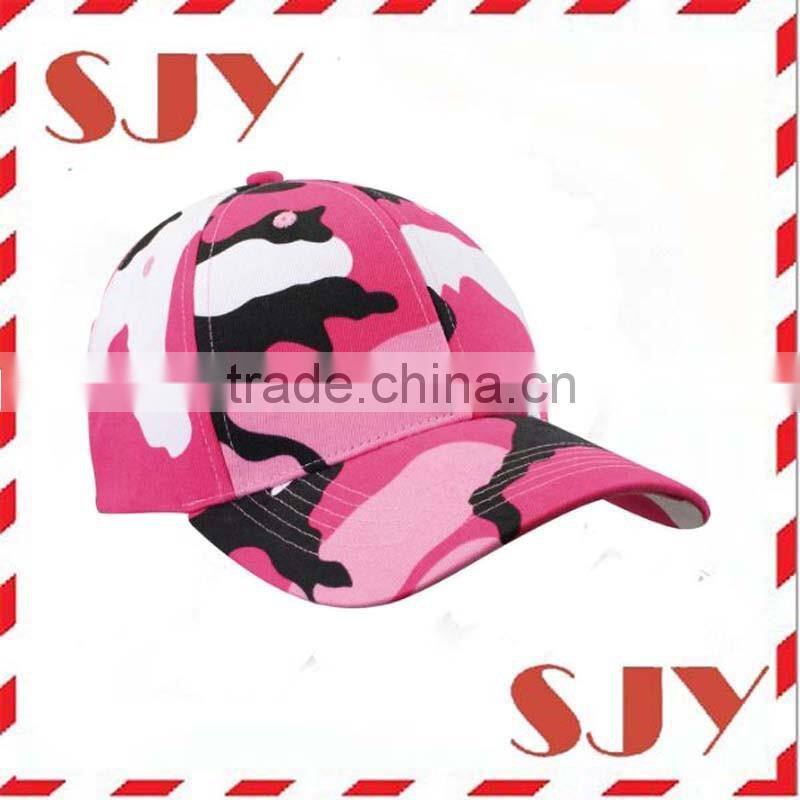 Custom vintage distressed pink camo cadet military army cap
