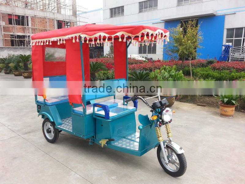 Electric tricycle e rickshaw for Indian market