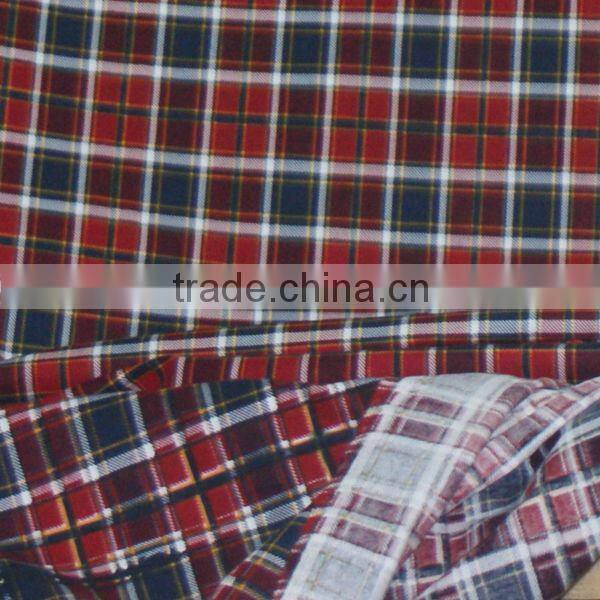 check printing cotton flannel fabric 20s*10s 40*42, Customizable