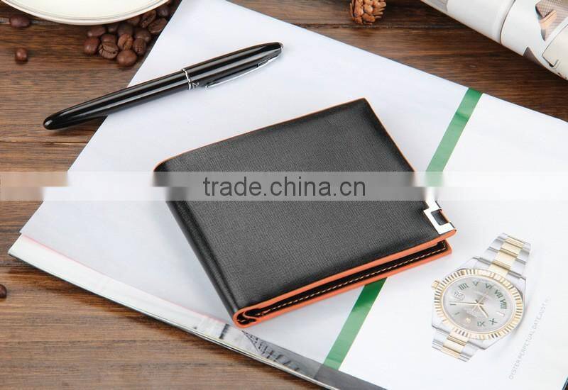 Online shooping high quality money clip leather mens wallet brand baellerry