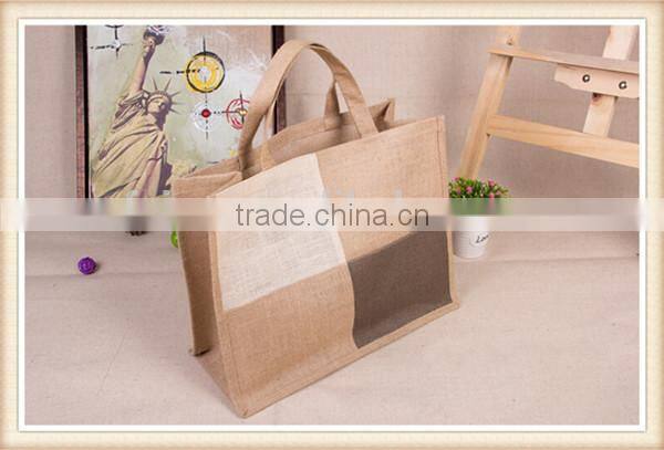 jute bag bangladeshi with wooden handle