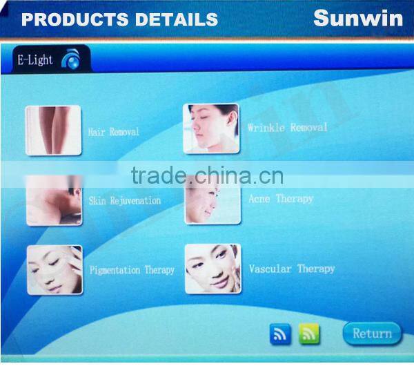 SW-211E 2014 the latest style salon use high quality and low price ipl machine elight
