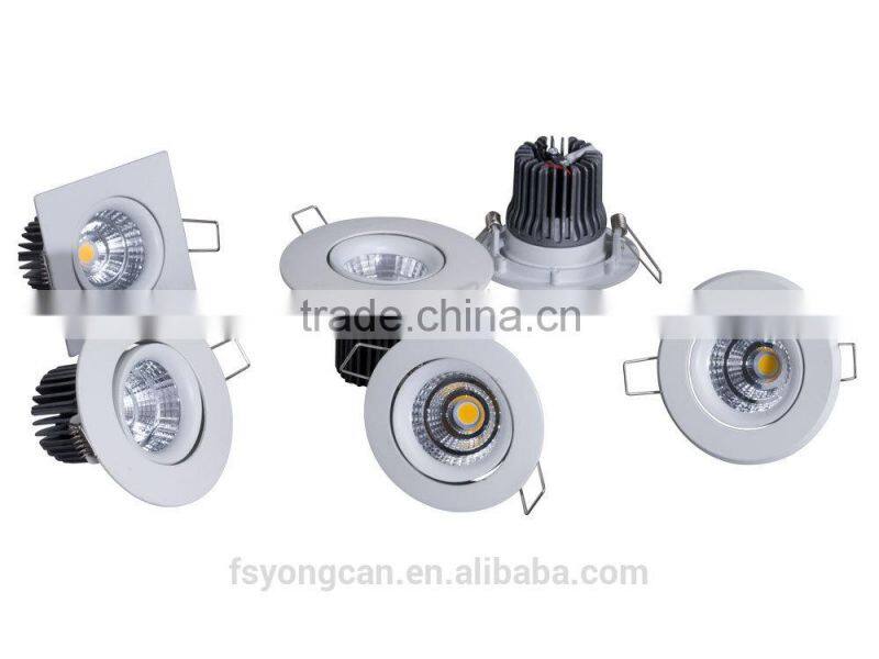 LED COB zine alloy downlight Ceiling light 5w & 7 w YC-C14-63C5