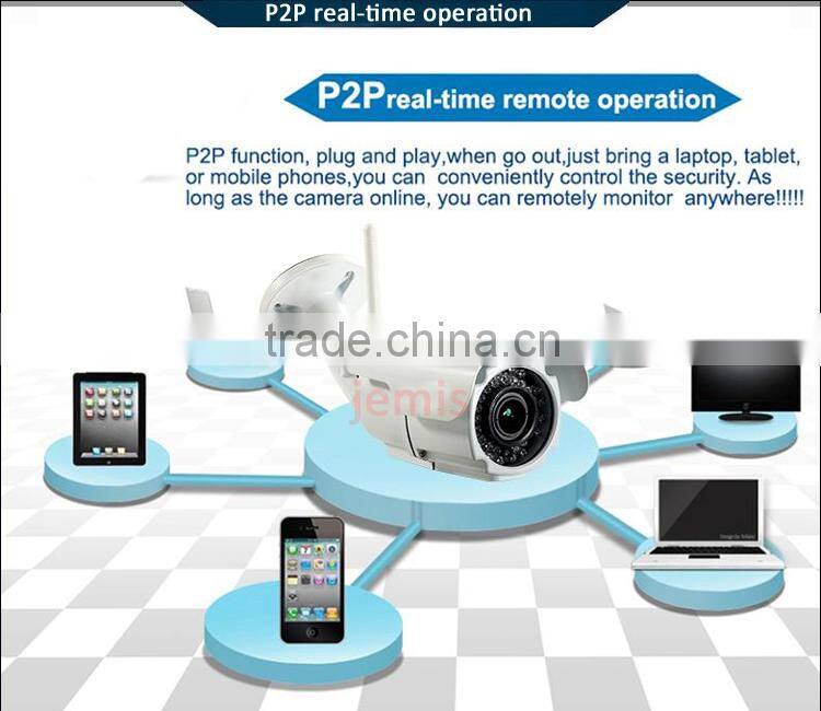 2015 Promotion Wireless Wifi IP Camera Bullet Outdoor Waterproof IP65 Degree 760/960/1080P Option