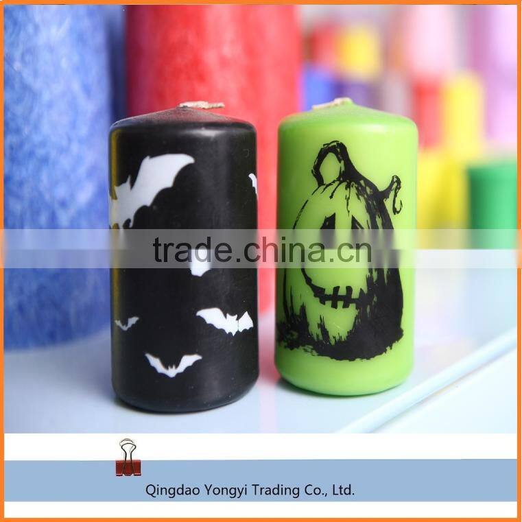 2016 Flameless Halloween Pillar Candles