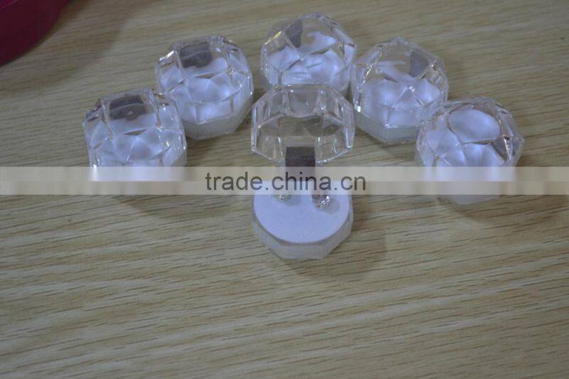 Acrylic Lucid 4x4cm Ring Earring Box Jewelry Package One bag 100Pcs